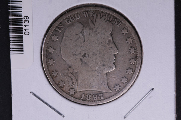1897 Barber Half Dollar. Average Circulated Coin. View all photos. #01139