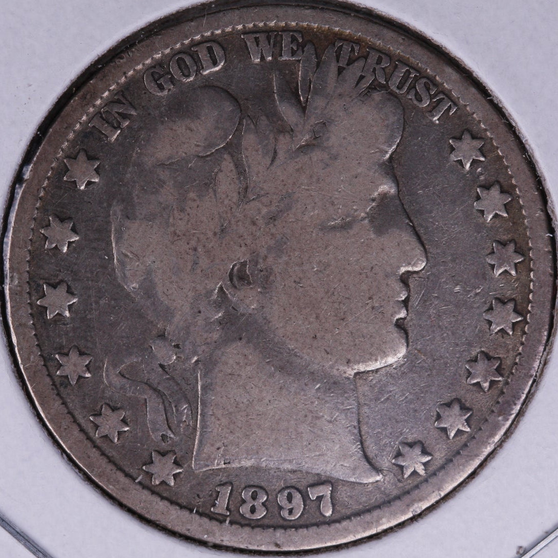 1897 Barber Half Dollar. Average Circulated Coin. View all photos. #HR207