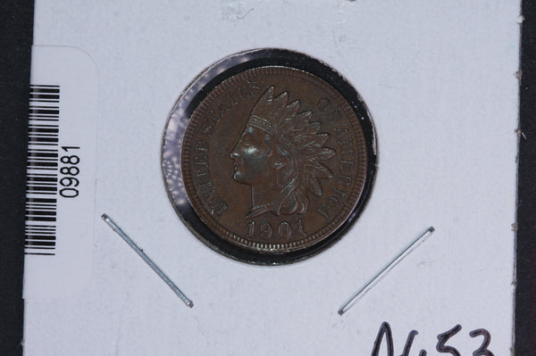 1901 Indian Head Small Cent.  Affordable Collectible Coin. Store # 09881
