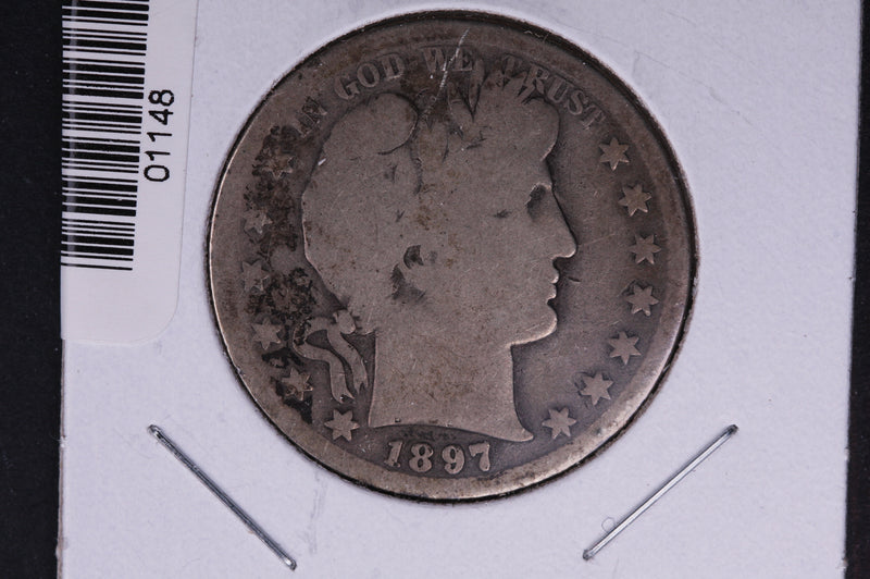 1897-S Barber Half Dollar. Average Circulated Coin. View all photos.