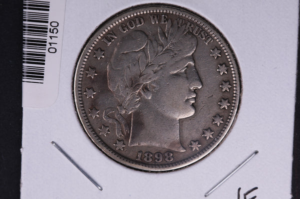 1898 Barber Half Dollar. Average Circulated Coin. View all photos. #01150