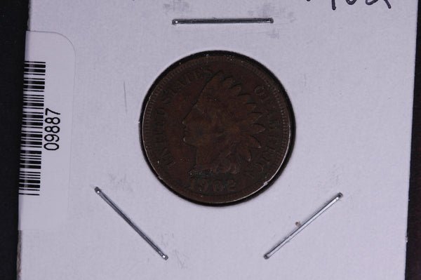 1902 Indian Head Small Cent.  Affordable Collectible Coin. Store # 09887