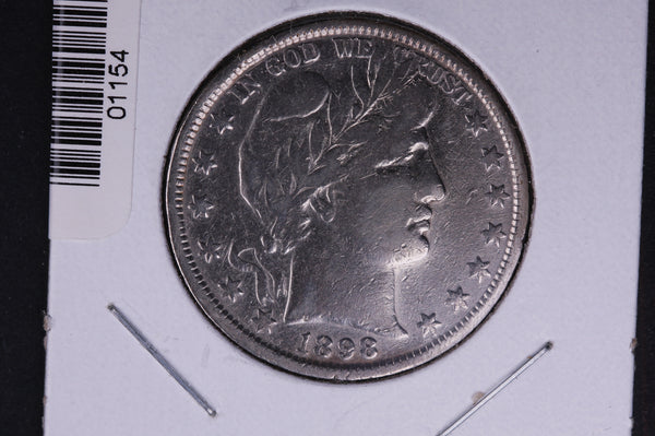 1898 Barber Half Dollar. Average Circulated Coin. View all photos. #01154
