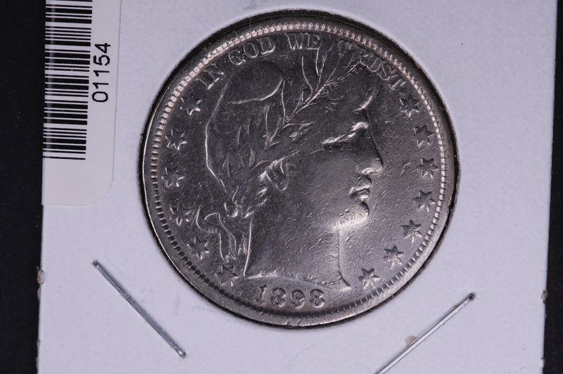 1898 Barber Half Dollar. Average Circulated Coin. View all photos.