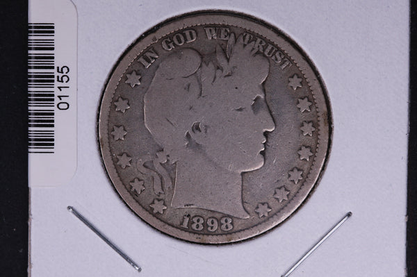 1898 Barber Half Dollar. Average Circulated Coin. View all photos. #01155