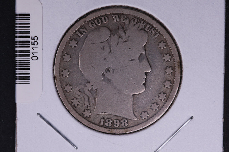 1898 Barber Half Dollar. Average Circulated Coin. View all photos.