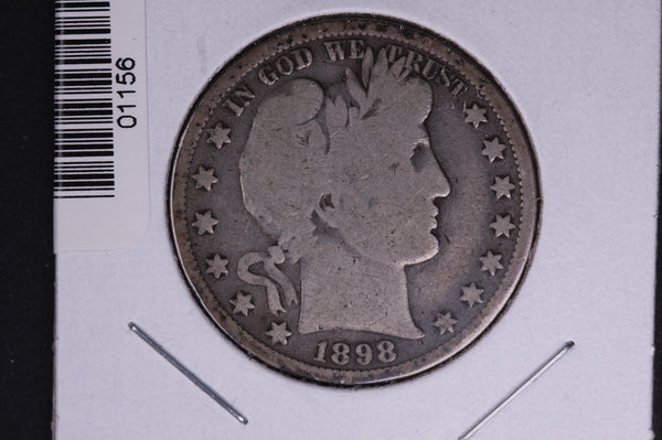 1898 Barber Half Dollar. Average Circulated Coin. View all photos. #01156