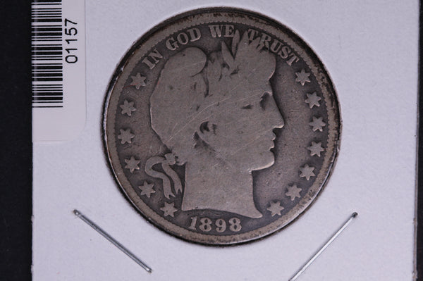 1898-O Barber Half Dollar. Average Circulated Coin. View all photos. #01157