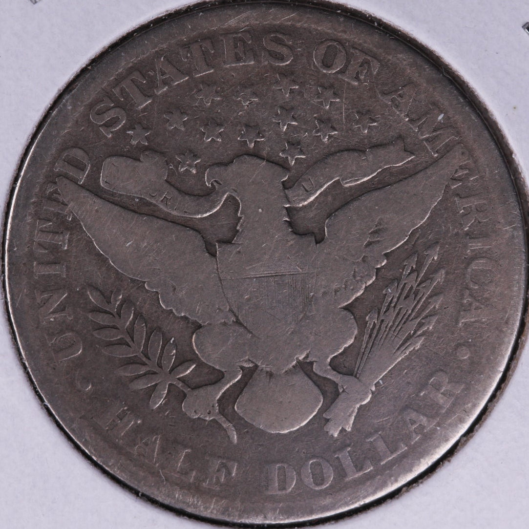 1899 Barber Half Dollar, Very Good Circulated Coin, Store #HR233