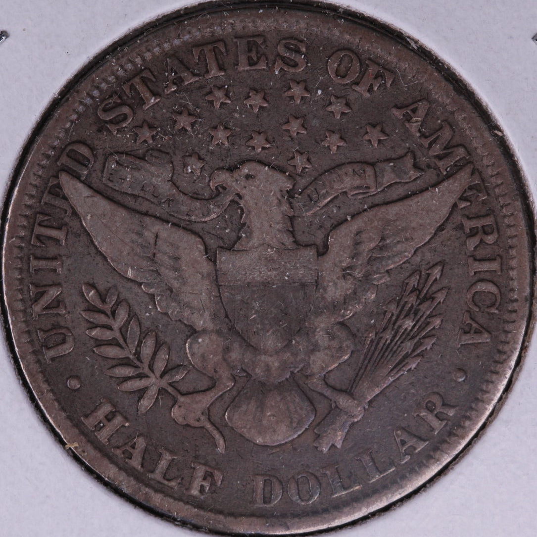 1899 Barber Half Dollar, Very Good Circulated Coin, Store #HR234