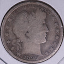 1899 Barber Half Dollar, Abt Good Circulated Coin, Store