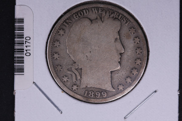 1899 Barber Half Dollar. Average Circulated Coin. View all photos. #01170