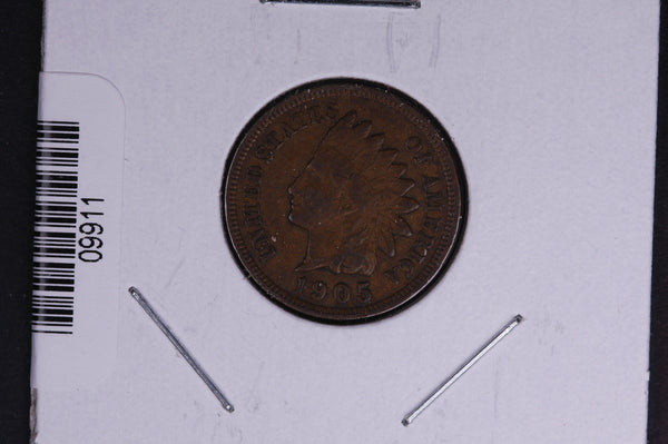1905 Indian Head Small Cent.  Affordable Collectible Coin. Store # 09911