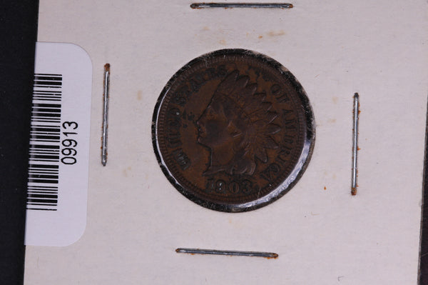 1903 Indian Head Small Cent.  Affordable Collectible Coin. Store # 09913