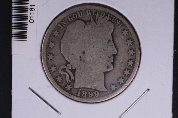 1899-S Barber Half Dollar. Average Circulated Coin. View all photos. #01181