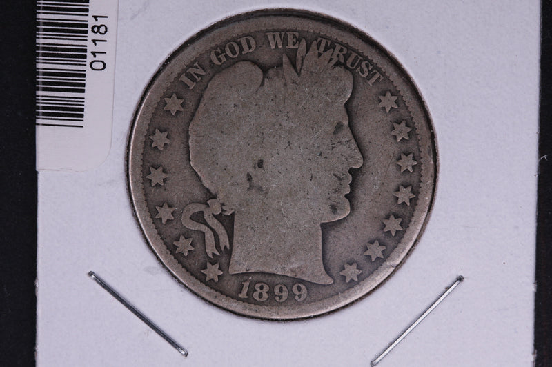 1899-S Barber Half Dollar. Average Circulated Coin. View all photos.
