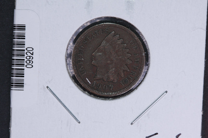 1907 Indian Head Small Cent.  Affordable Collectible Coin. Store