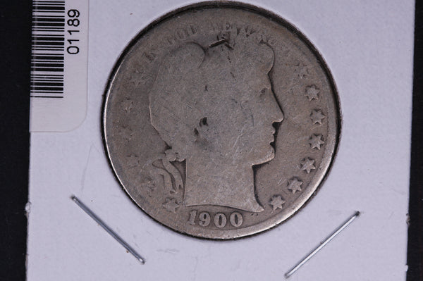 1900-O Barber Half Dollar. Average Circulated Coin. View all photos. #01189