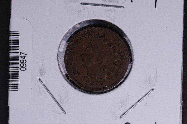 1909 Indian Head Small Cent.  Affordable Collectible Coin. Store # 09947