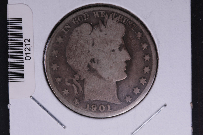1901-O Barber Half Dollar. Average Circulated Coin. View all photos.
