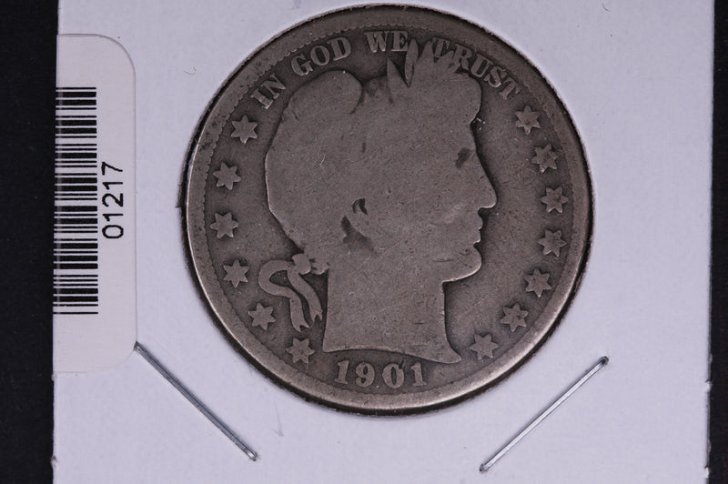 1901-S Barber Half Dollar. Average Circulated Coin. View all photos.