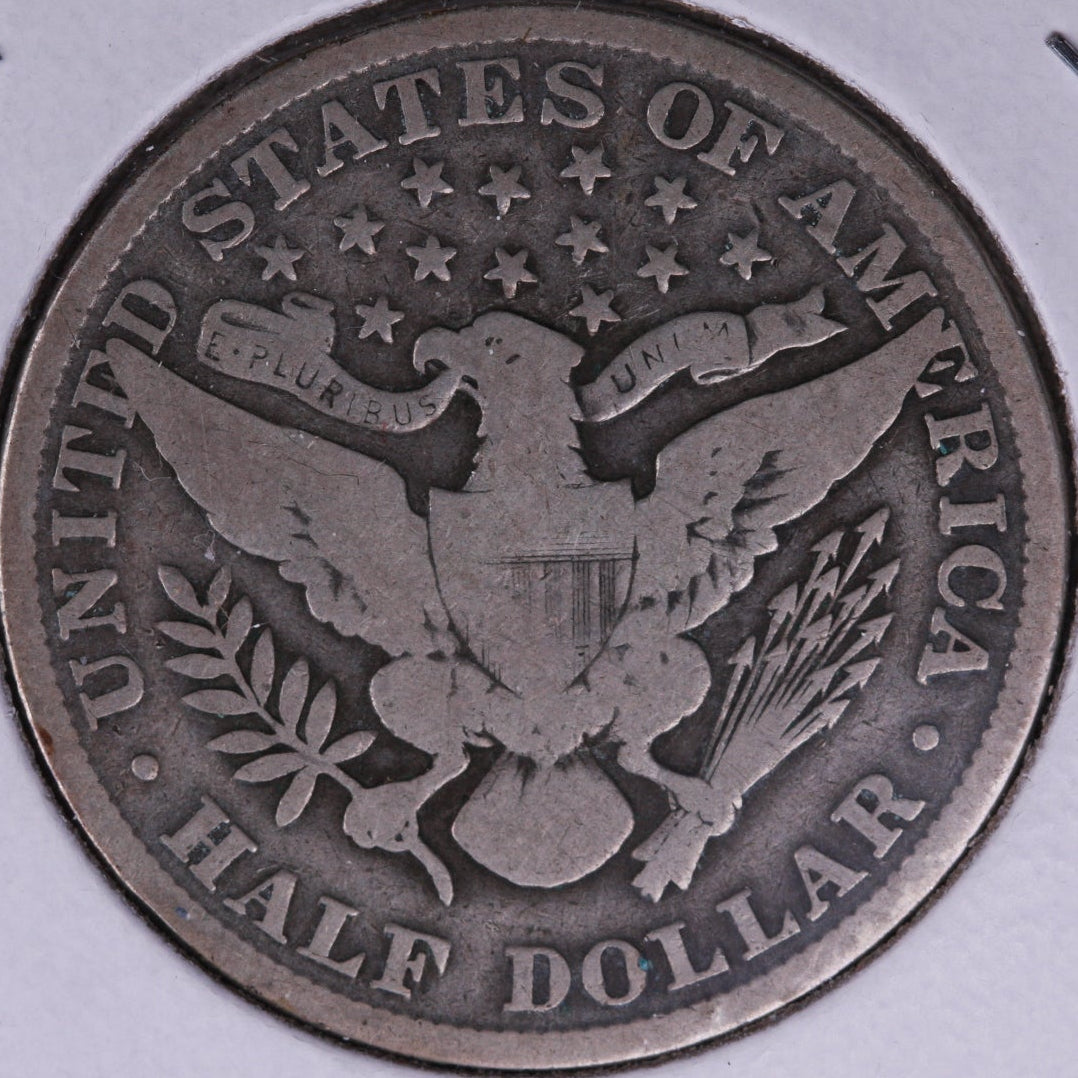 1902-O Barber Half Dollar, Very Good Circulated Coin, Store #HR273