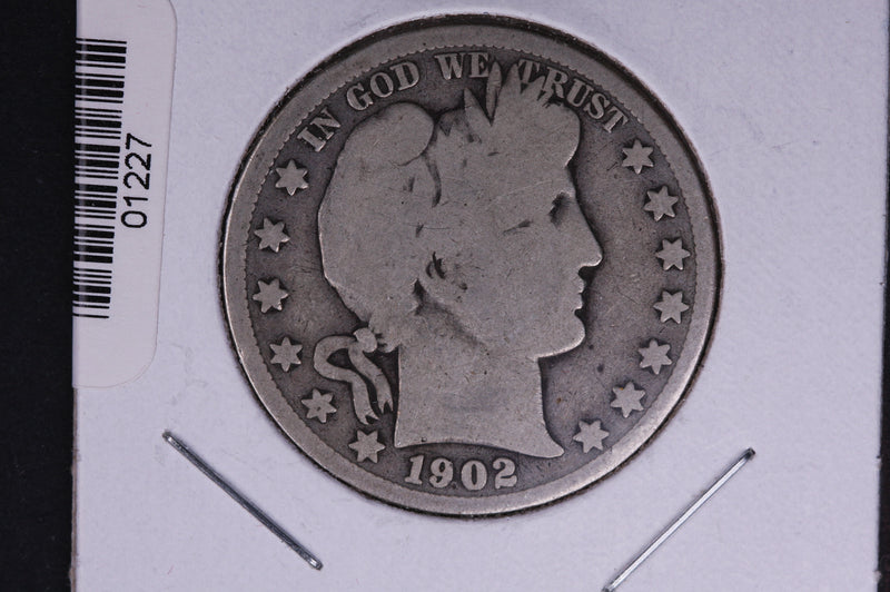 1902-O Barber Half Dollar. Average Circulated Coin. View all photos.