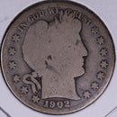 1902-O Barber Half Dollar, Good Circulated Coin, Store