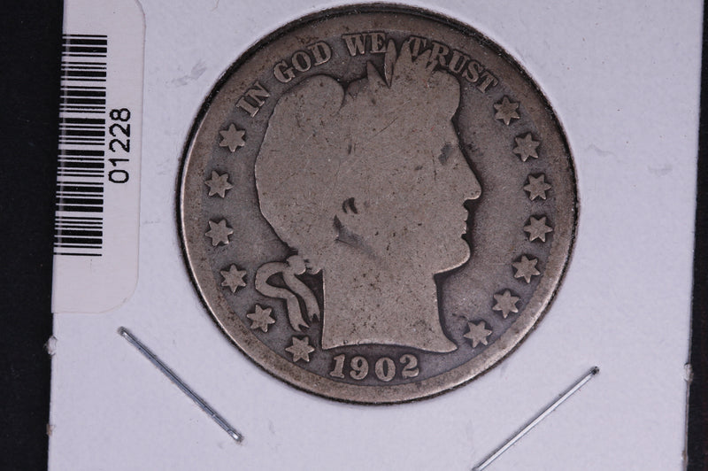 1902-O Barber Half Dollar. Average Circulated Coin. View all photos.