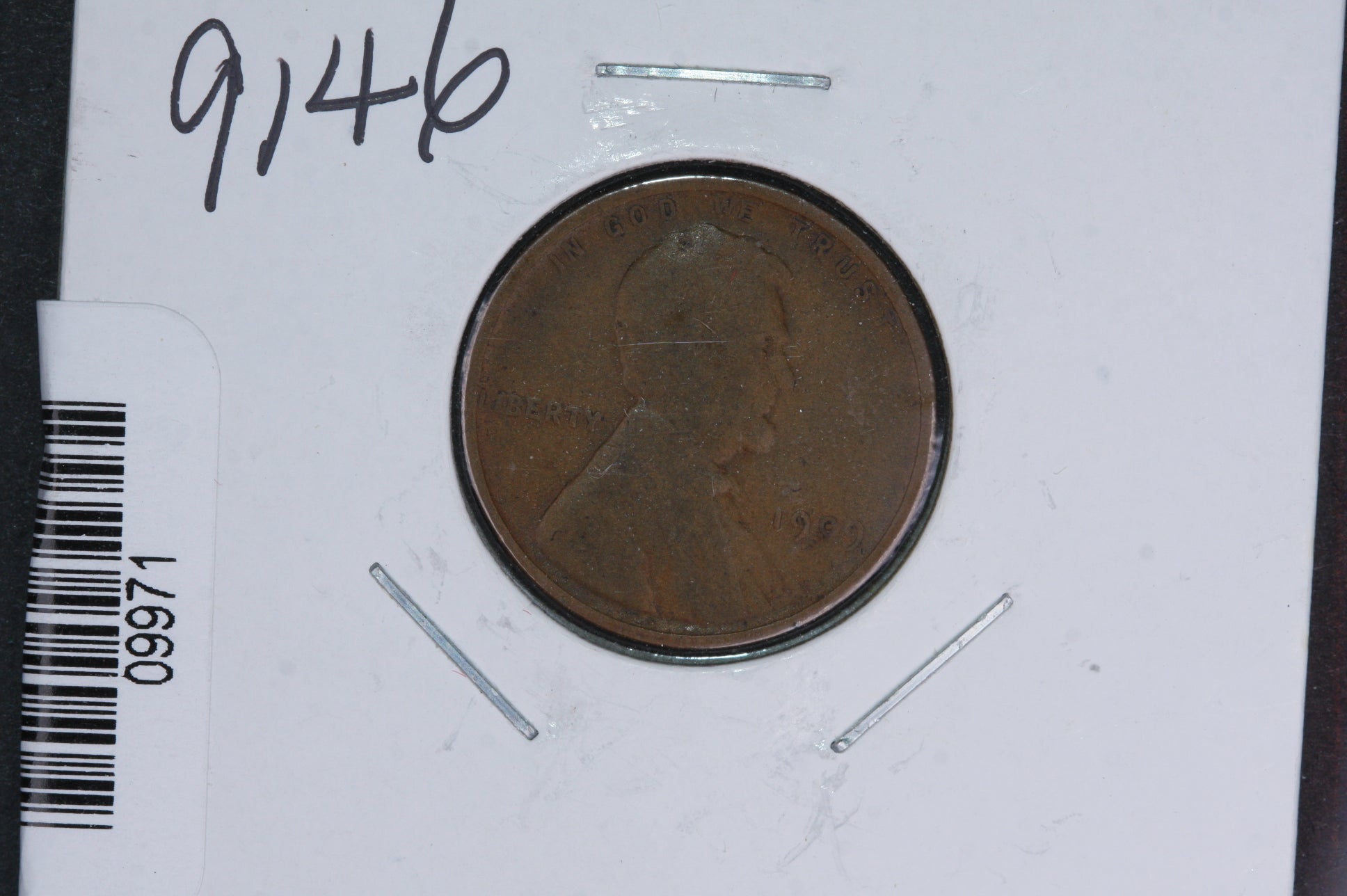1909 Lincoln Wheat Small Cent.  Affordable Collectible Coin. Store # 09971