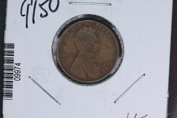1909 Lincoln Wheat Small Cent.  Affordable Collectible Coin. Store # 09974