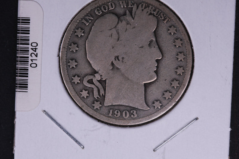 1903-S Barber Half Dollar. Average Circulated Coin. View all photos.