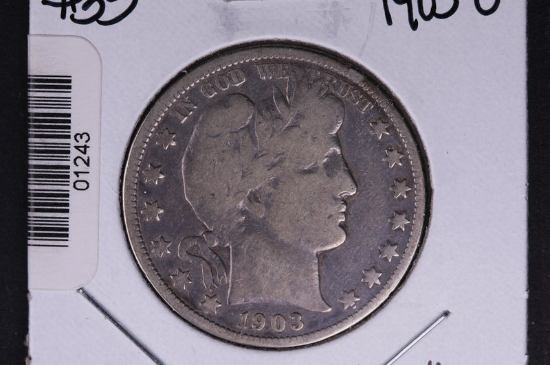 1903-O Barber Half Dollar. Average Circulated Coin. View all photos.