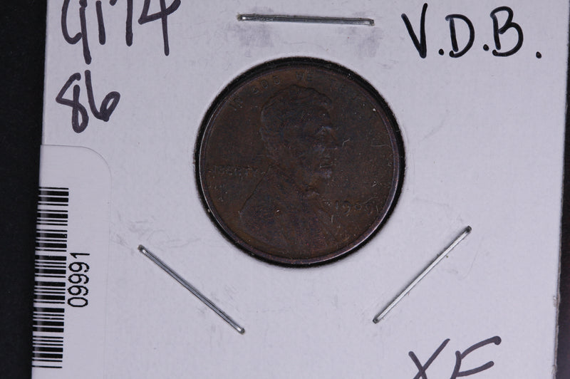 1909 Lincoln Wheat Small Cent, V.D.B.  Affordable Collectible Coin. Store