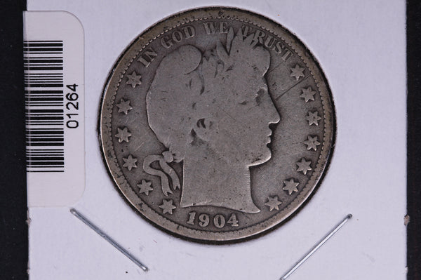 1904-O Barber Half Dollar. Average Circulated Coin. View all photos. #01264