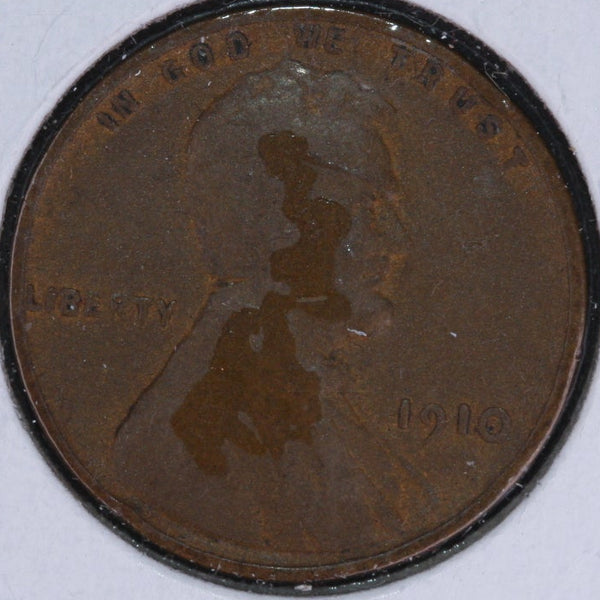 1910 Lincoln Wheat Cent, Affordable Collectible Coin, Store #10001