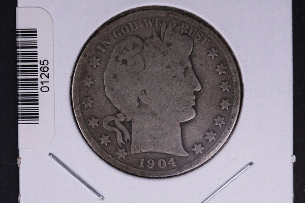 1904-O Barber Half Dollar. Average Circulated Coin. View all photos. #01265