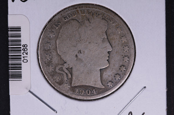 1904-S Barber Half Dollar. Average Circulated Coin. View all photos. #01268