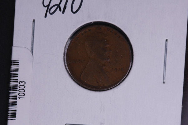1910 Lincoln Wheat Small Cent.  Affordable Collectible Coin. Store # 10003
