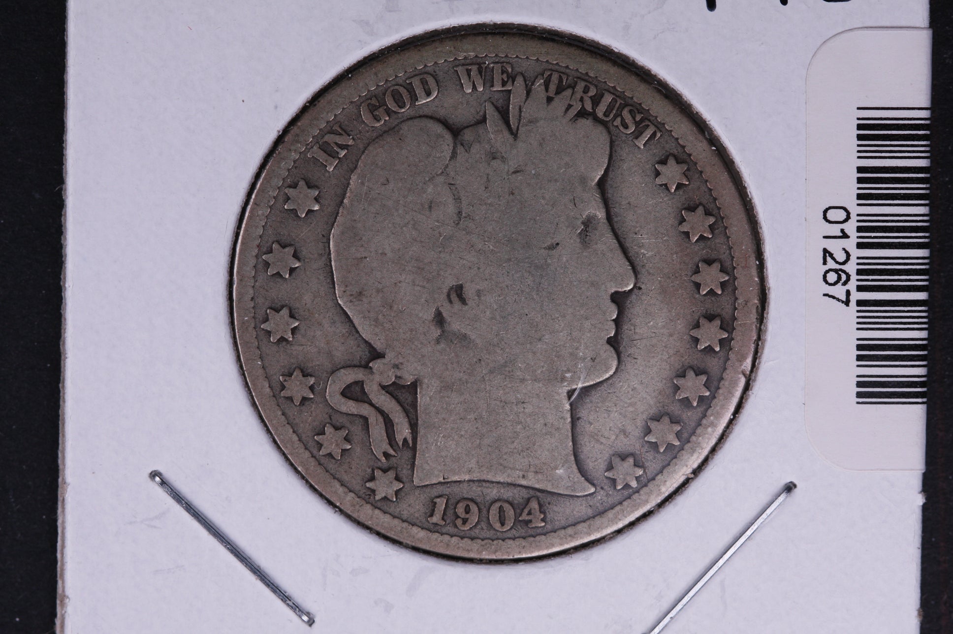 1904-S Barber Half Dollar. Average Circulated Coin. View all photos. #HR311