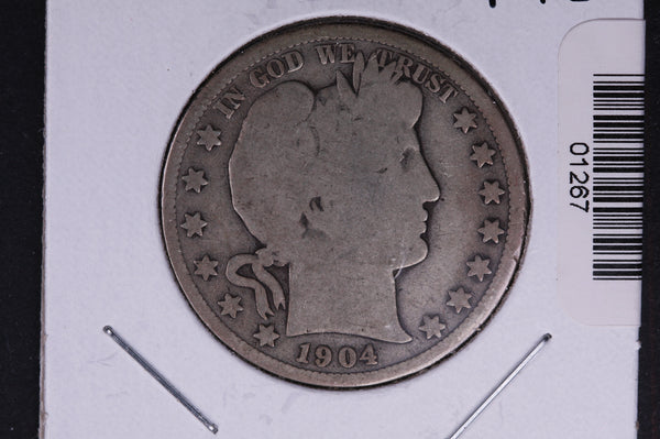 1904-S Barber Half Dollar. Average Circulated Coin. View all photos. #01267
