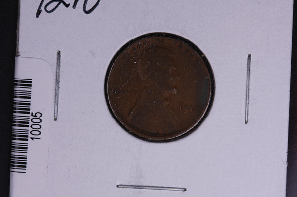 1910 Lincoln Wheat Small Cent.  Affordable Collectible Coin. Store # 10005