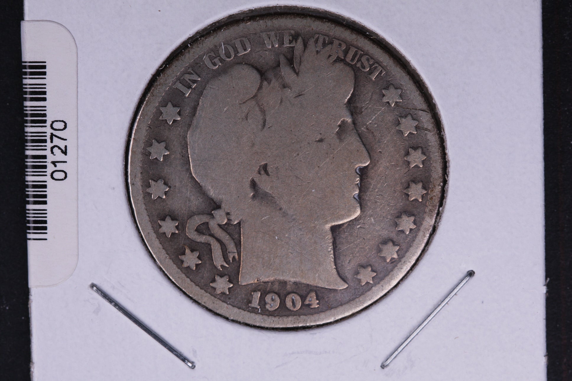 1904-S Barber Half Dollar. Average Circulated Coin. View all photos. #HR310