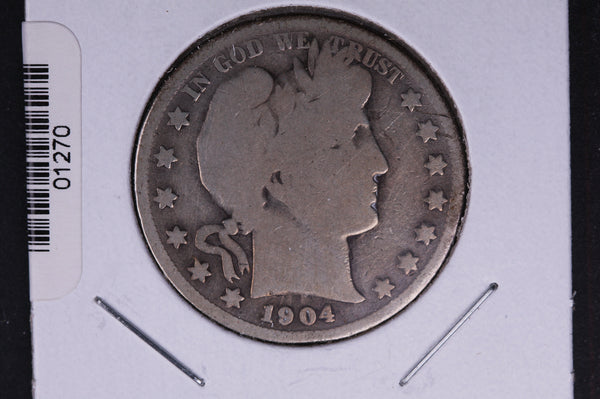 1904-S Barber Half Dollar. Average Circulated Coin. View all photos. #01270