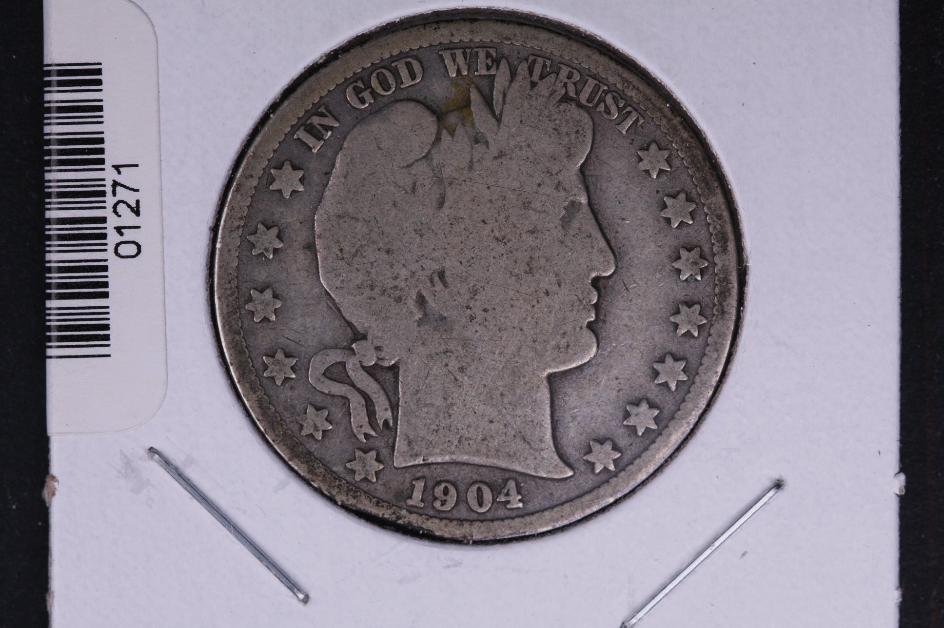 1904-S Barber Half Dollar. Average Circulated Coin. View all photos. #HR309