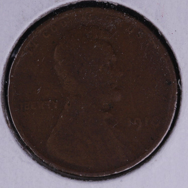 1910 Lincoln Wheat Cent, Affordable Collectible Coin, Store #10009