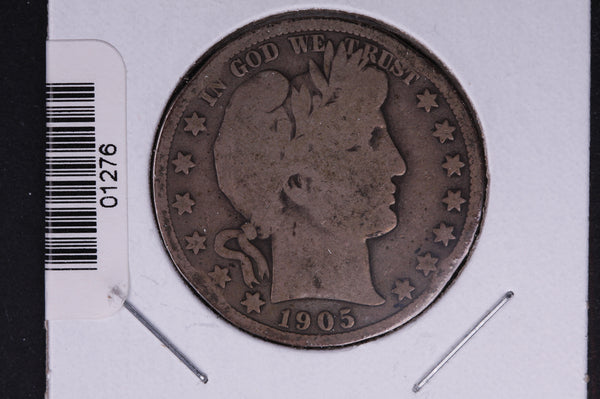 1905 Barber Half Dollar. Average Circulated Coin. View all photos. #01276