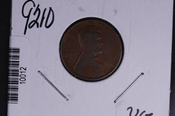 1910 Lincoln Wheat Small Cent.  Affordable Collectible Coin. Store # 10012