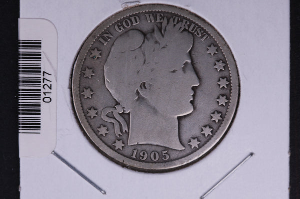 1905-O Barber Half Dollar. Average Circulated Coin. View all photos. #01277