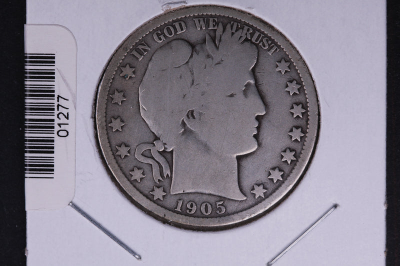 1905-O Barber Half Dollar. Average Circulated Coin. View all photos.